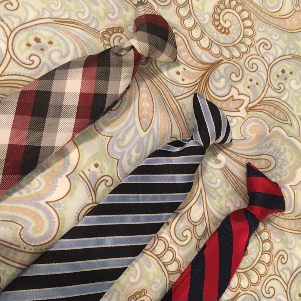 Lot of 3 clip on ties